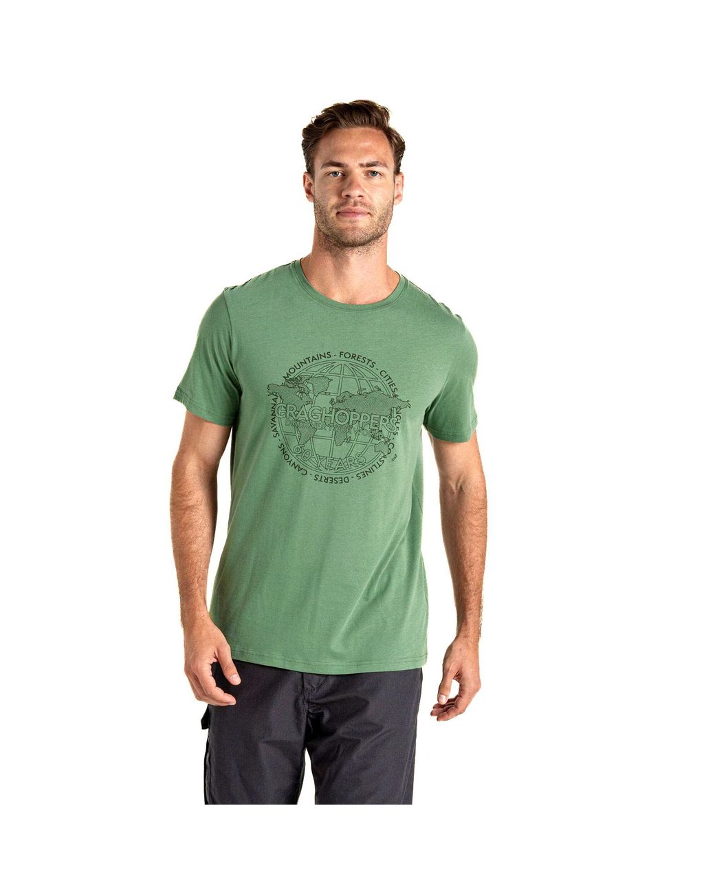 Craghoppers Green Lucent Ii Short Sleeve T-Shirt for men