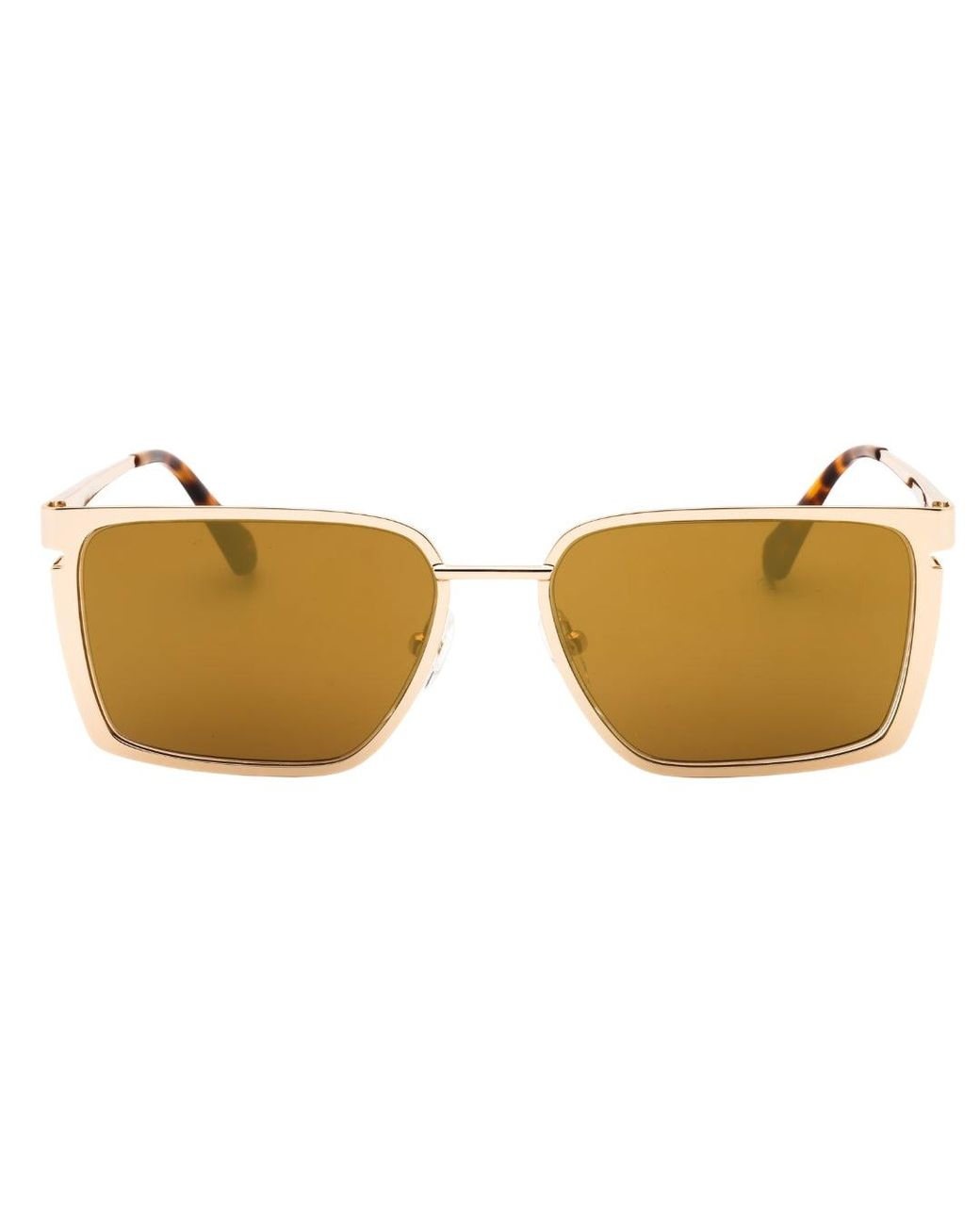 Off-White c/o Virgil Abloh Brown Yoder Mirrored Sunglasses