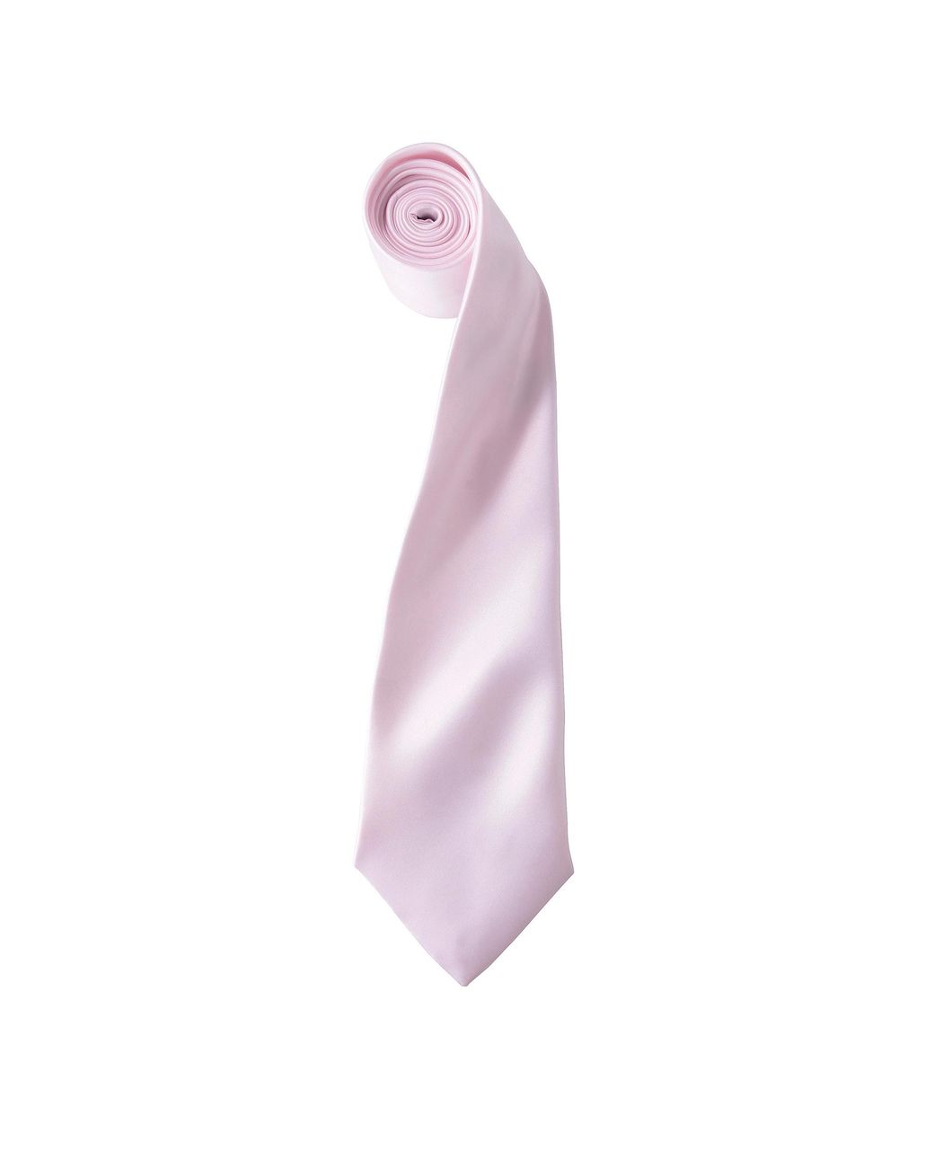 PREMIER Purple Plain Satin Tie (Narrow Blade) for men