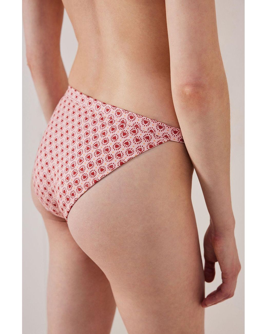Penti Pink Low-Waist Brazilian Bikini Bottoms