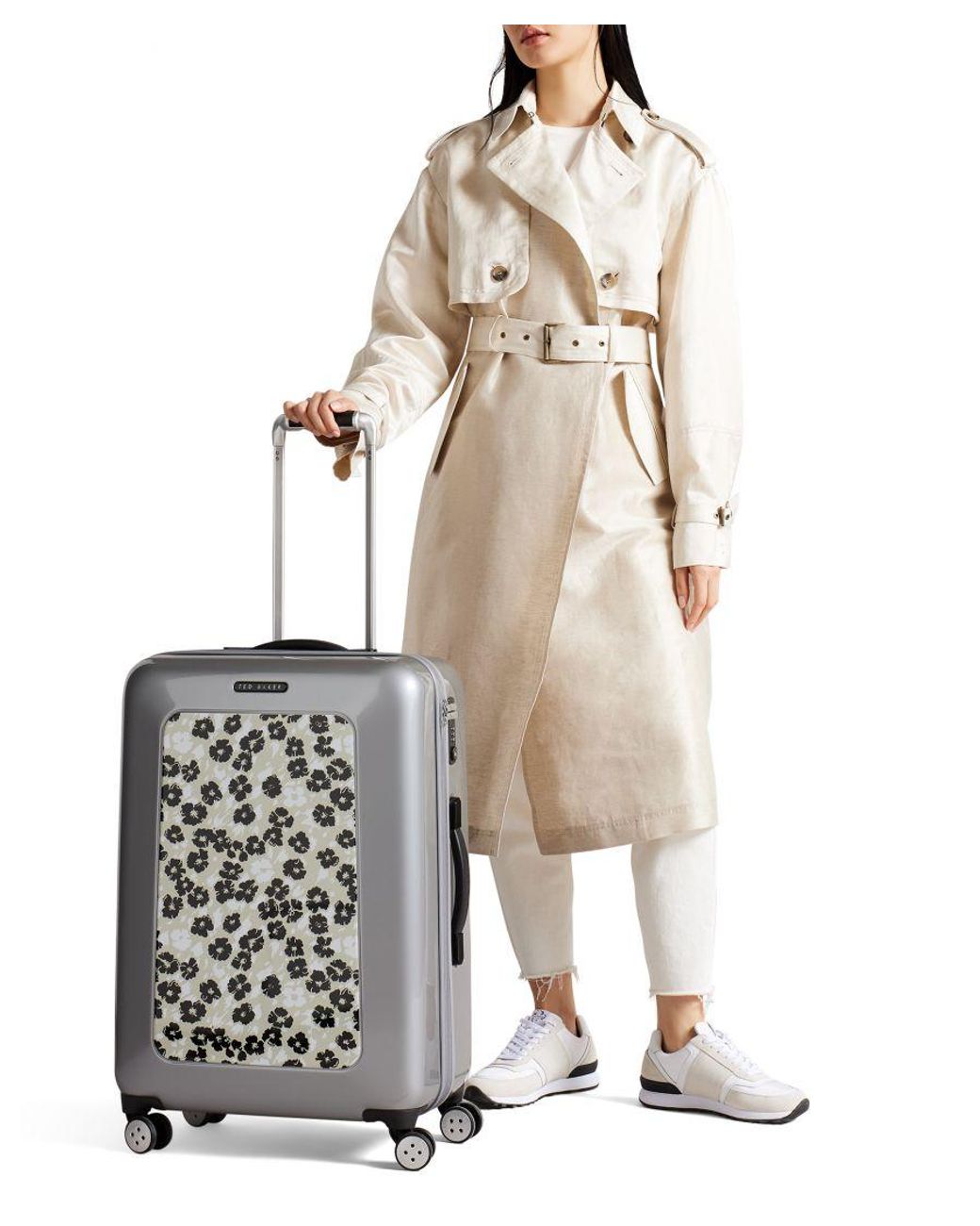 Ted Baker Skyylia Tbw0102 Magnolia Medium Suitcase in White Lyst UK