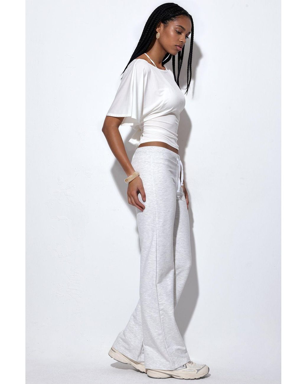 Busem Gray Straight-Leg Sweatpants