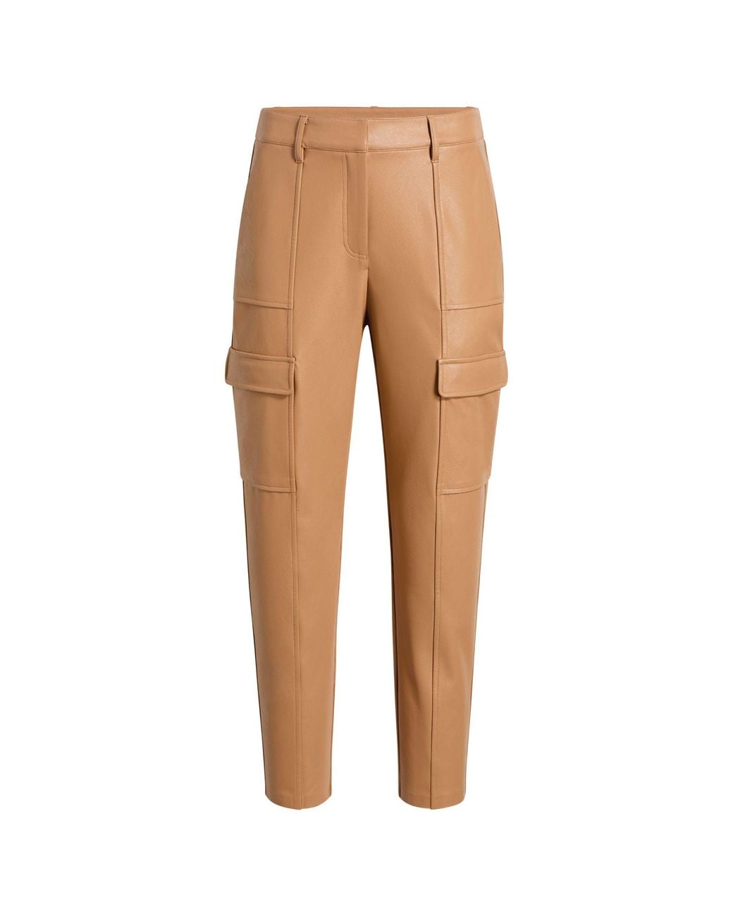Commando White Faux Leather 7/8 Cargo Trouser