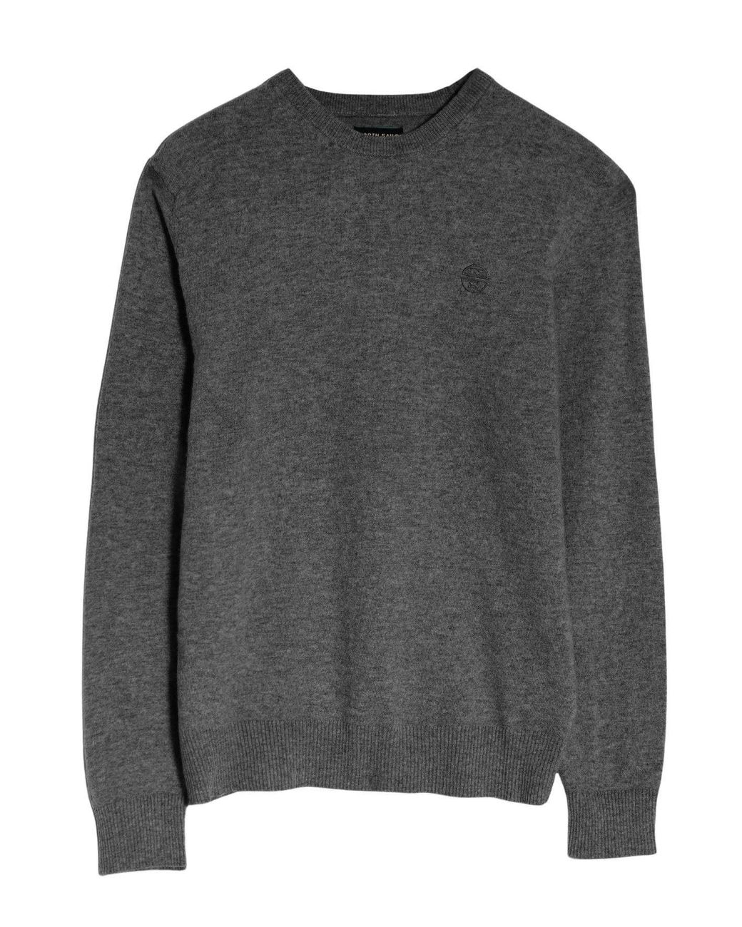 North Sails Gray Crew Neck Wool Blend Jumper for men