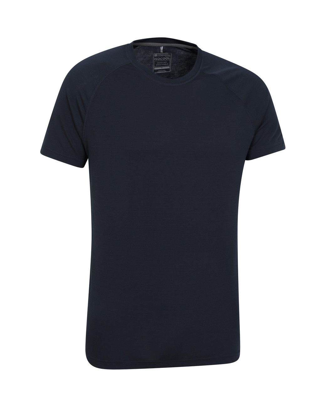 Mountain Warehouse Black Active T-Shirt Quick Dry Breathable Comfy Sports Tee for men