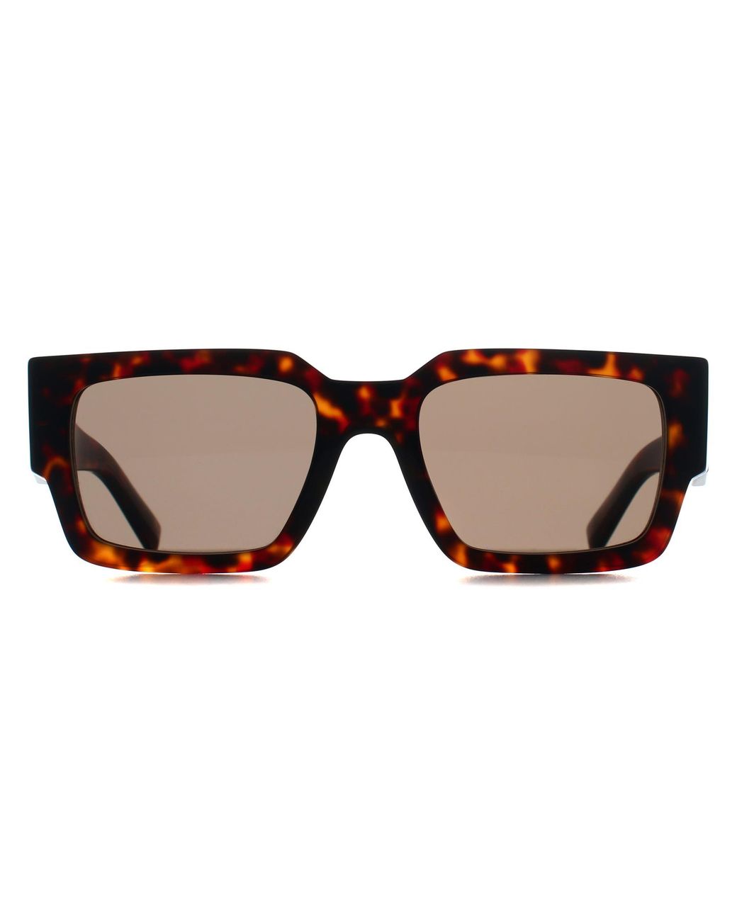 Prada Brown Rectangle Root Tortoise Dark Prb17S for men