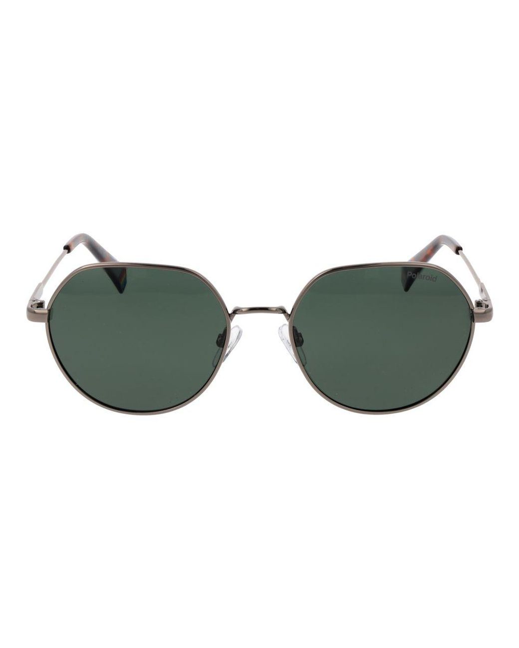 Polaroid Green Gray Metal Sunglasses