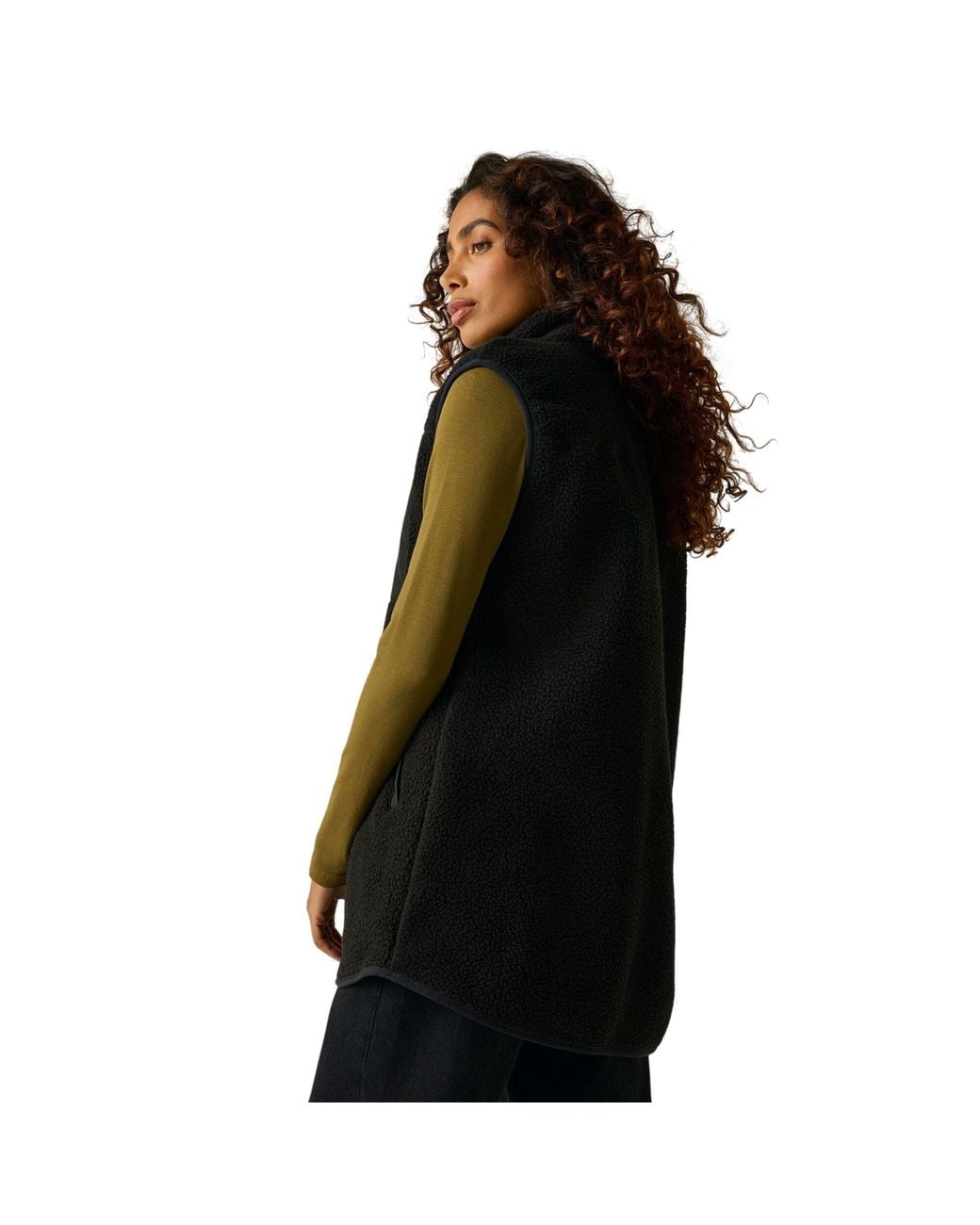 Regatta Black Ladies Borg Longline Body Warmer