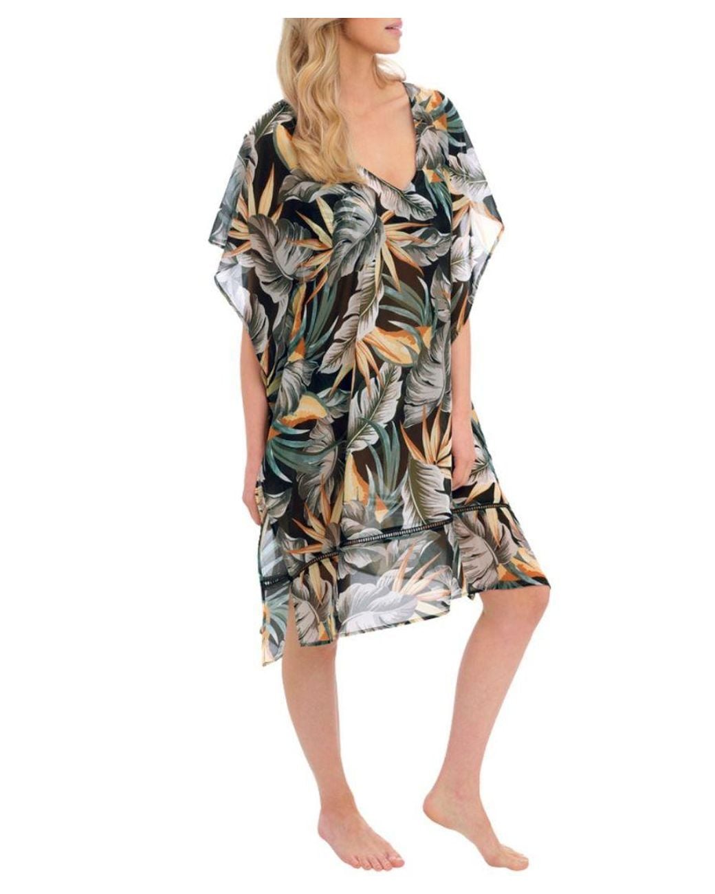 Fantasie Black Bamboo Grove Kaftan