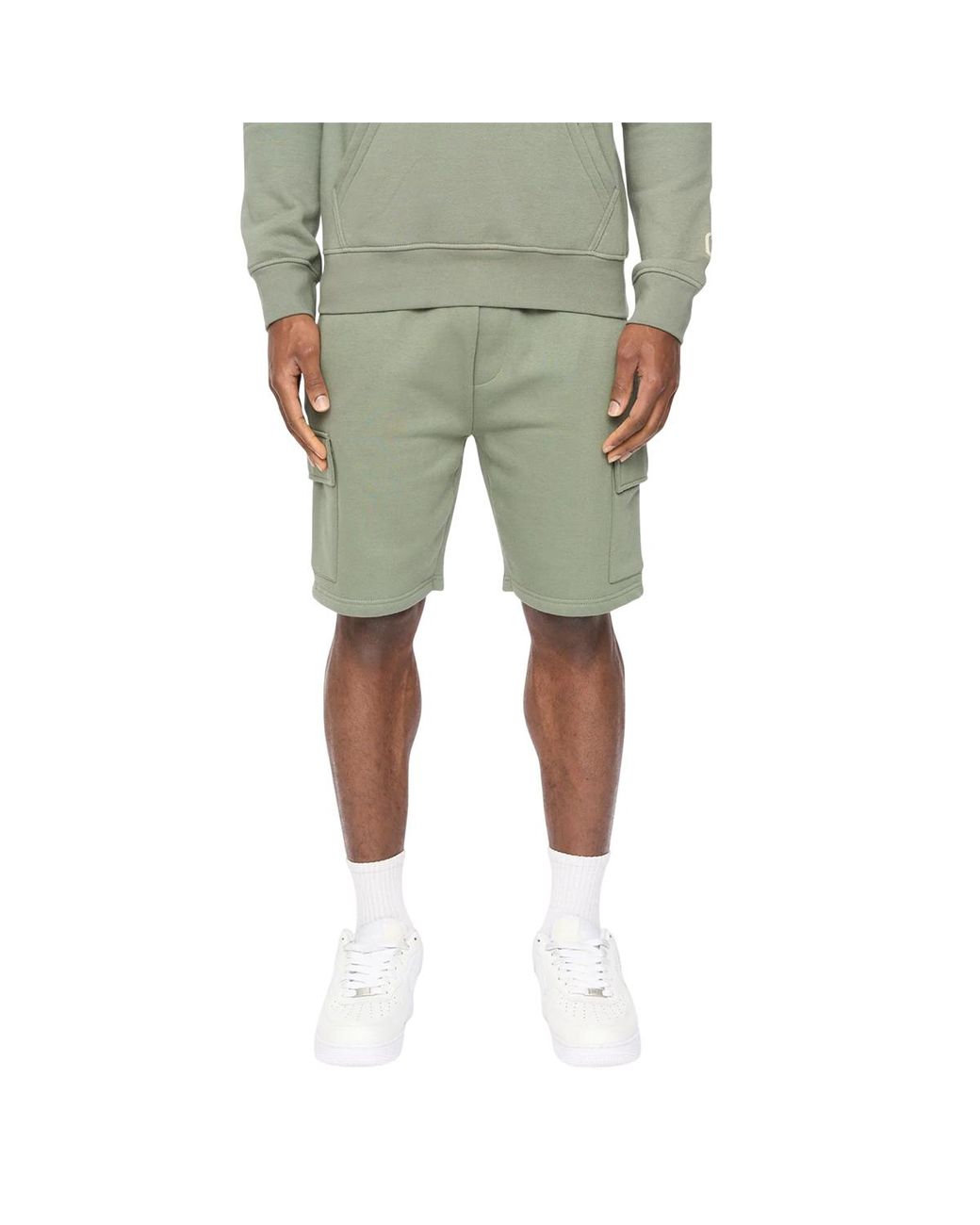 Crosshatch Bardon Cargo Shorts in het Green voor heren