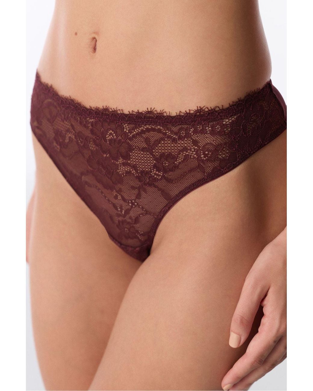 Penti Red Lace Thong