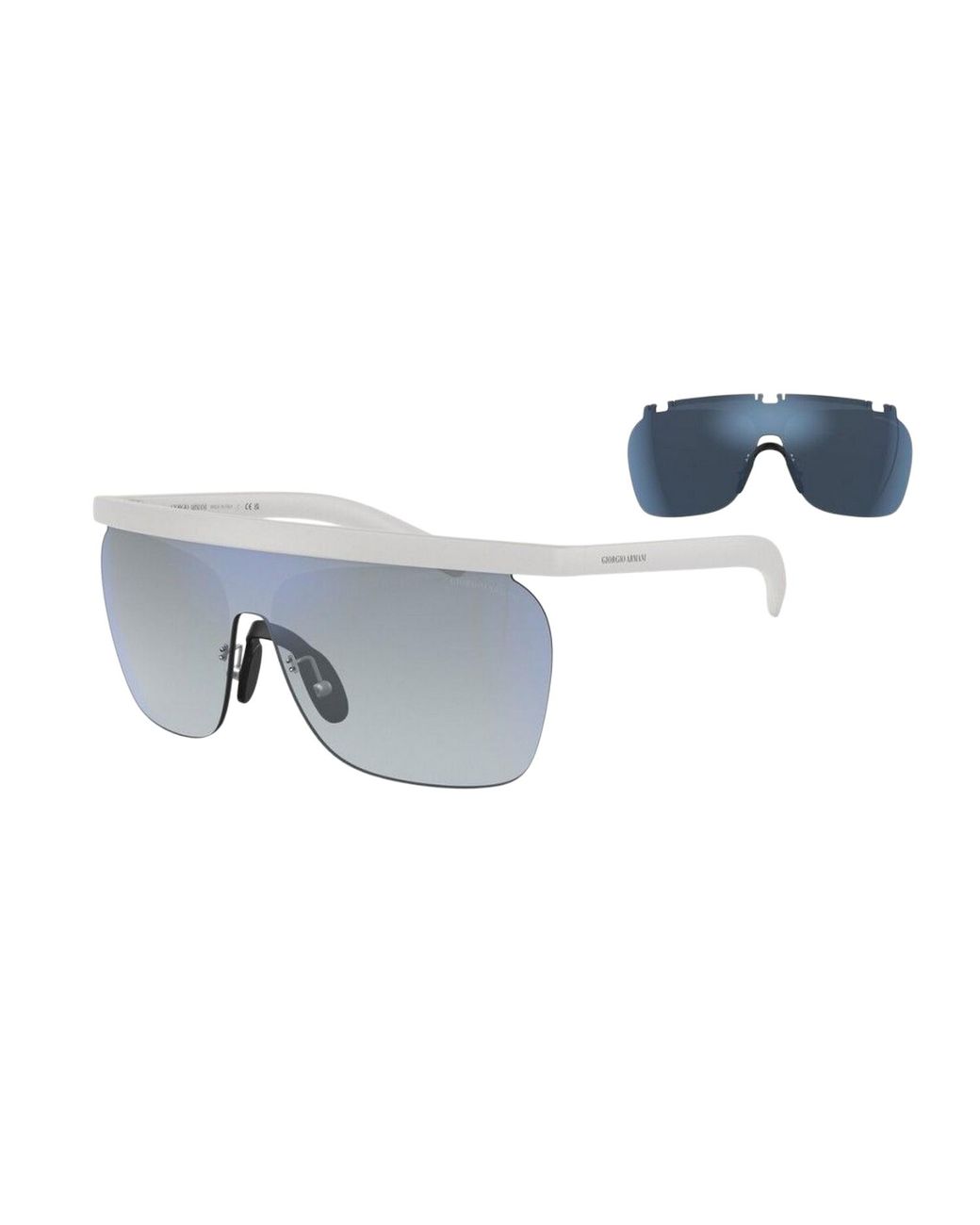 Giorgio Armani Blue White Acetate Sunglasses for men