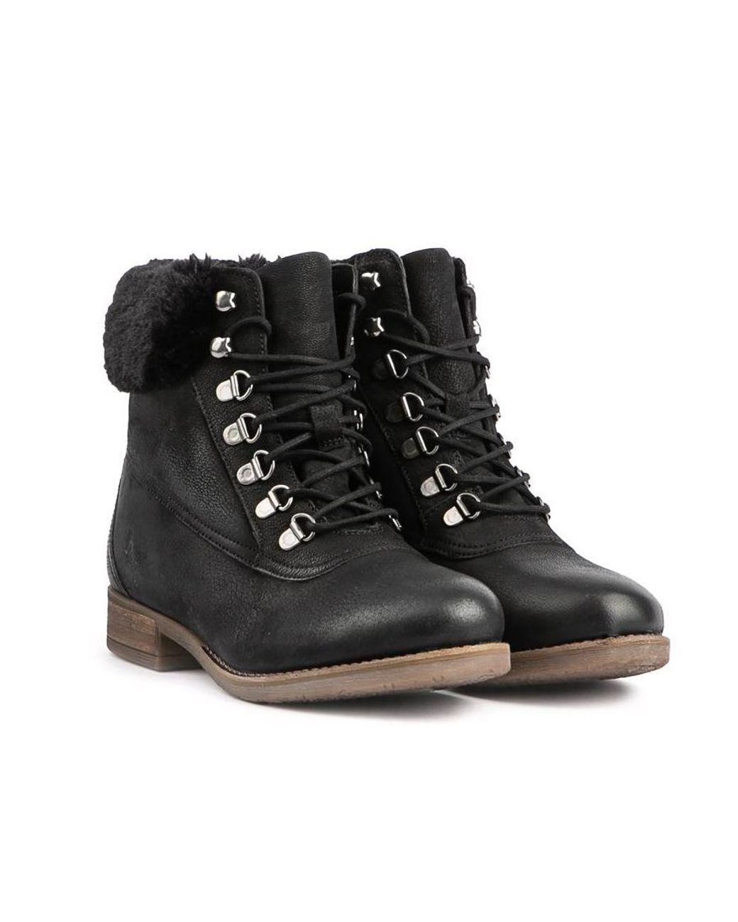 Hush Puppies Black Effie Memory Foam Boot