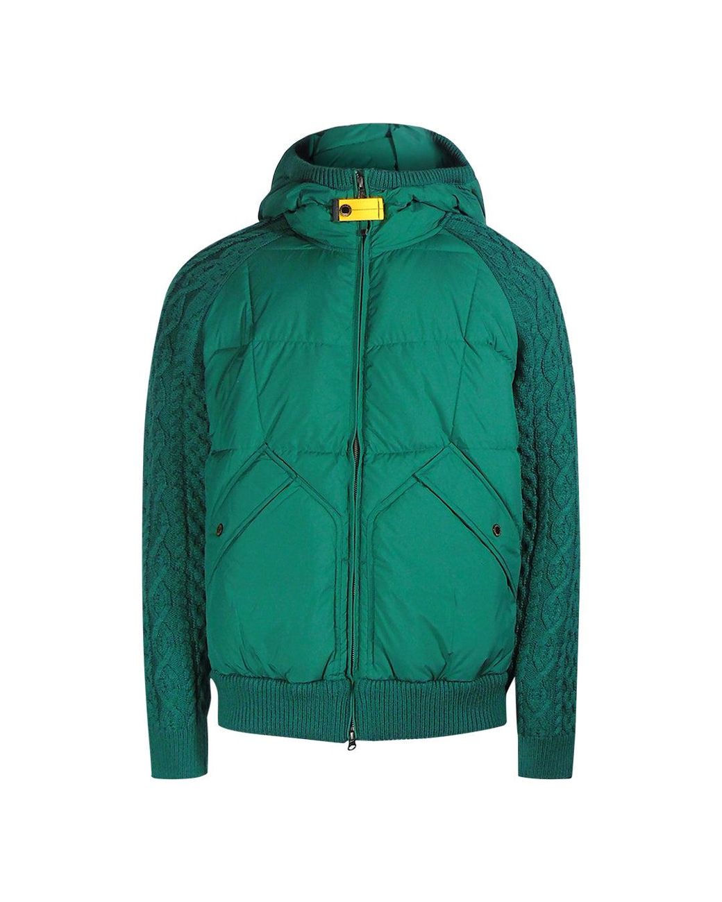 Parajumpers Green Thick Billiard Down Jacket for men