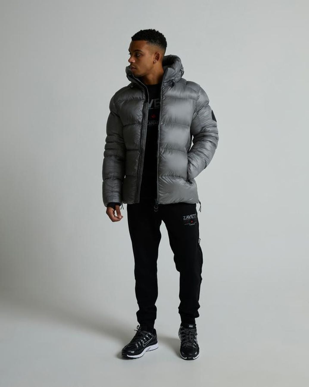 Zavetti Canada Gray Tanox Puffer Jacket for men