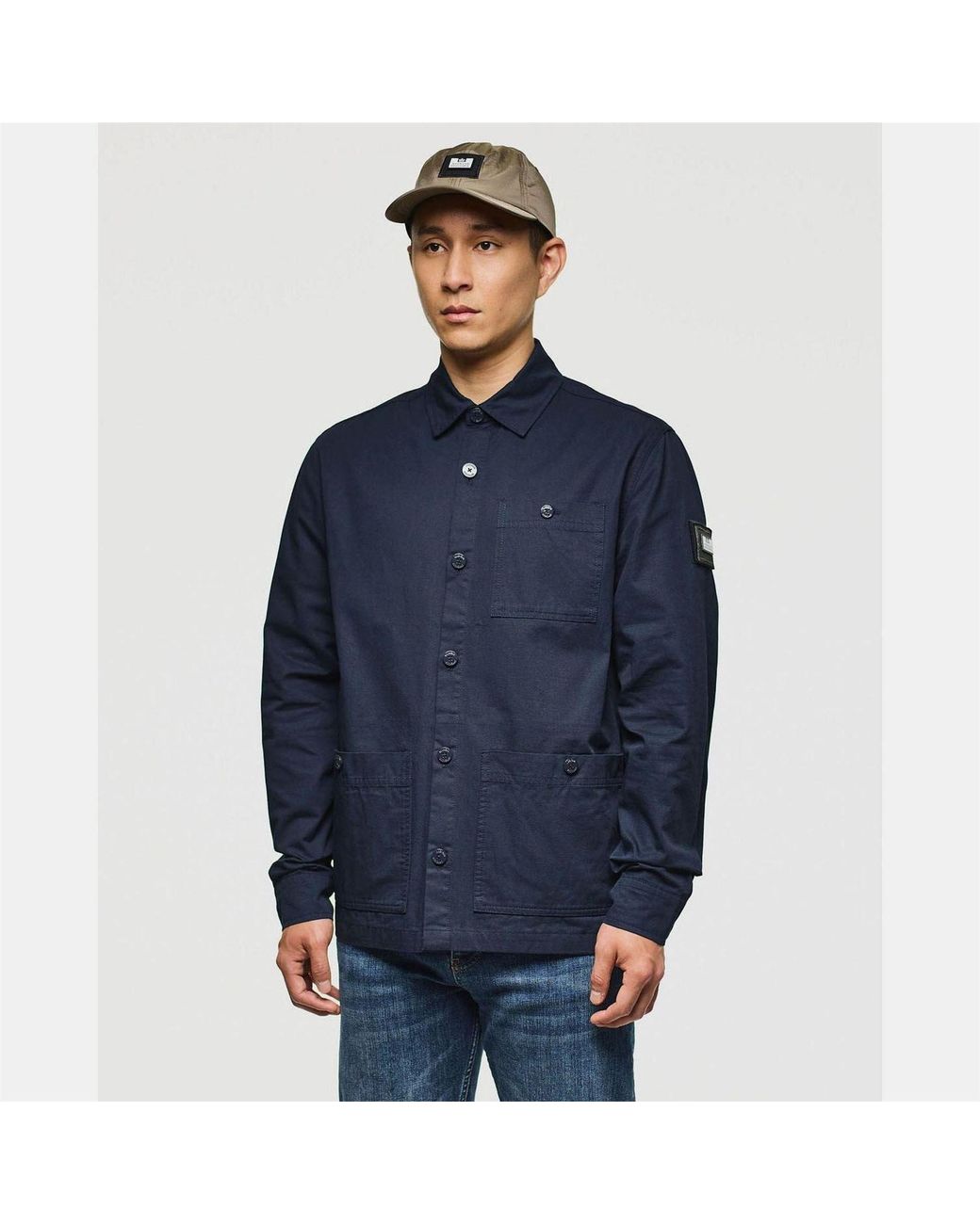Weekend Offender Blue Hynde Baker Overshirt for men