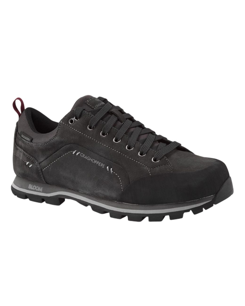Craghoppers Black Onega 2 Leather Trainers Pepper) for men
