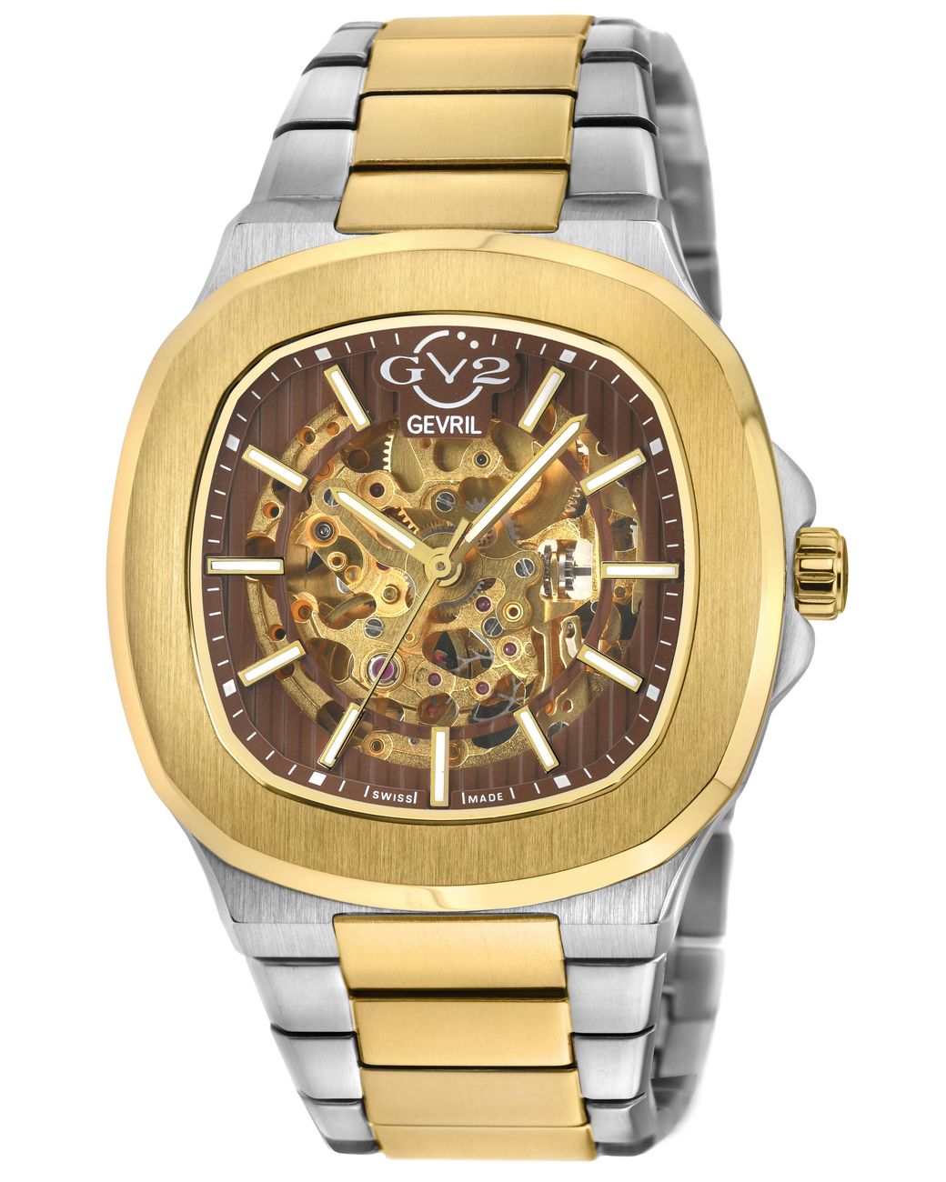 Gv2 Metallic Gevril 43700 Flatiron Swiss Automatic Watch for men