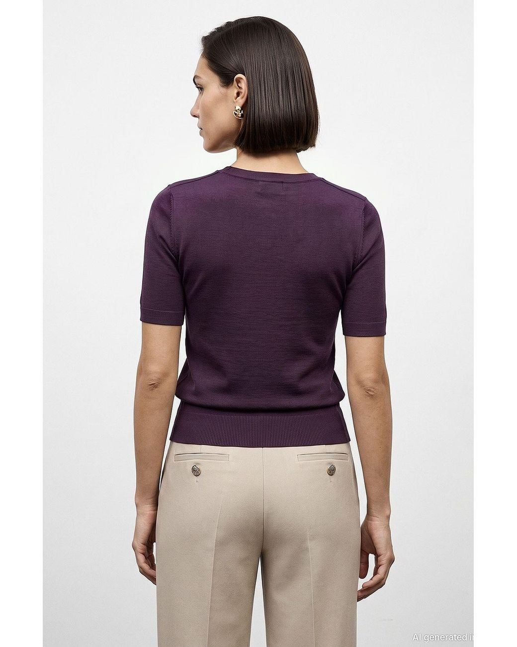 Dilvin Purple Sweater