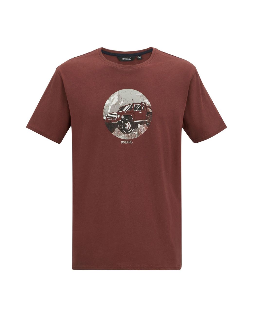 Regatta Brown Cline Ix Jeep T-Shirt (Dark Cherry) for men
