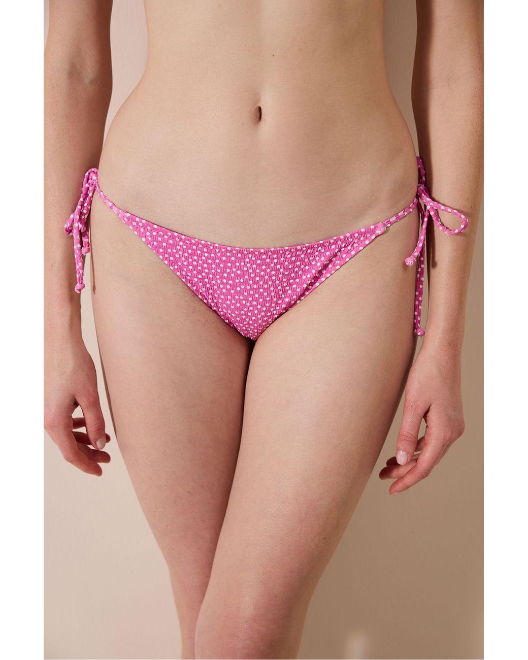 Penti Pink Elie Textured Bikini Bottom