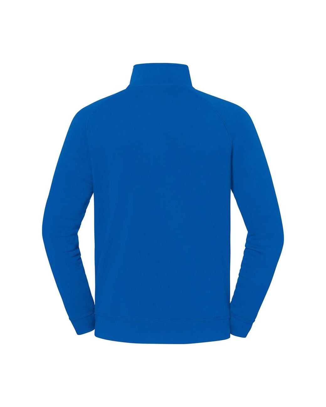 Fruit Of The Loom Blue Iconic Premium Half Zip Sweatshirt (Royal) for men