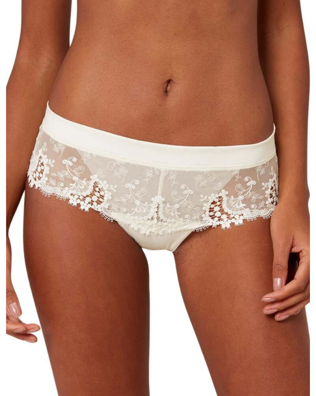 Simone Perele White Wish Shorty Brief