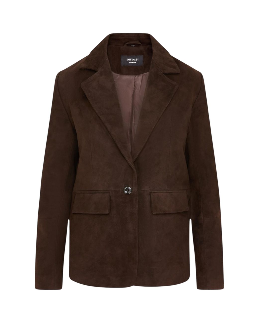Infinity Leather Black Soft Goat Suede Blazer Jacket-Horizon