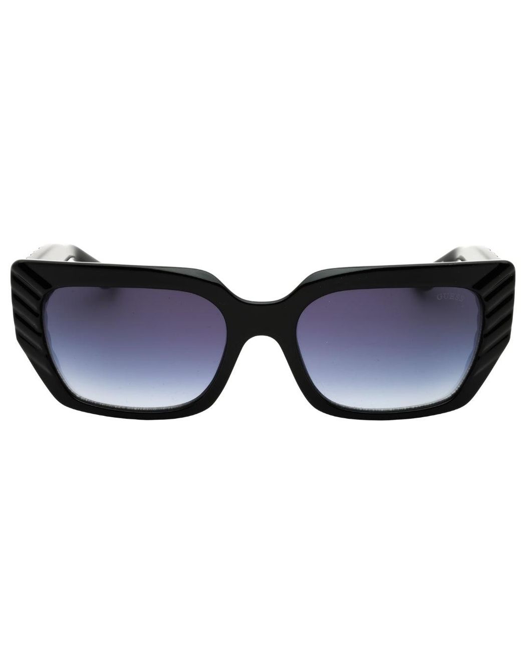 Guess Blue Shiny Frame Gradient Smoke Lens Sunglasses