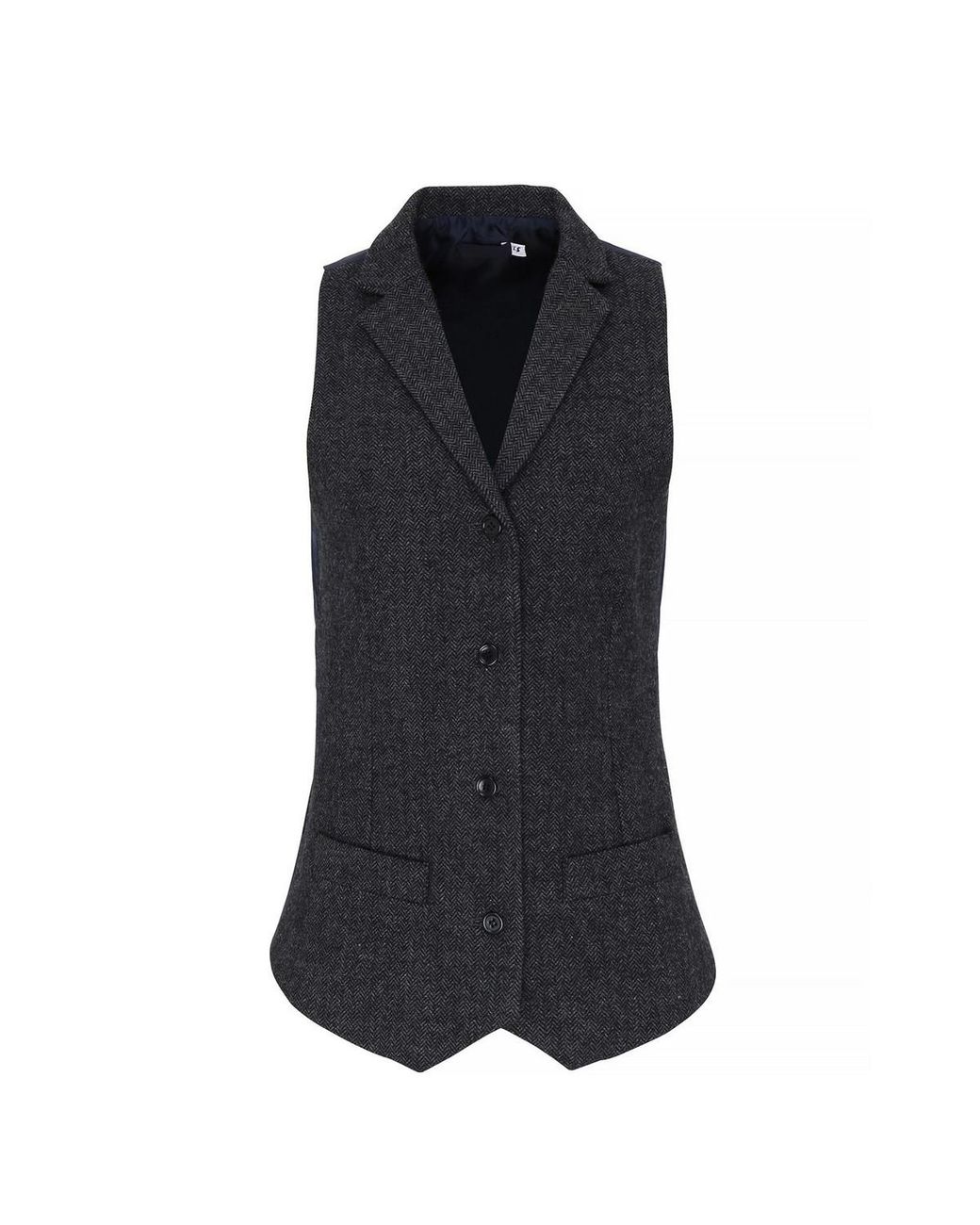 PREMIER Blue Ladies Herringbone Waistcoat