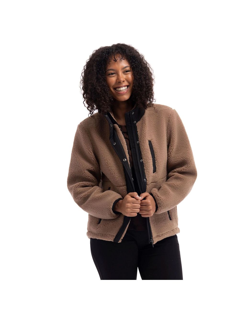 Trespass Brown Ladies Yuill Fleece Jacket