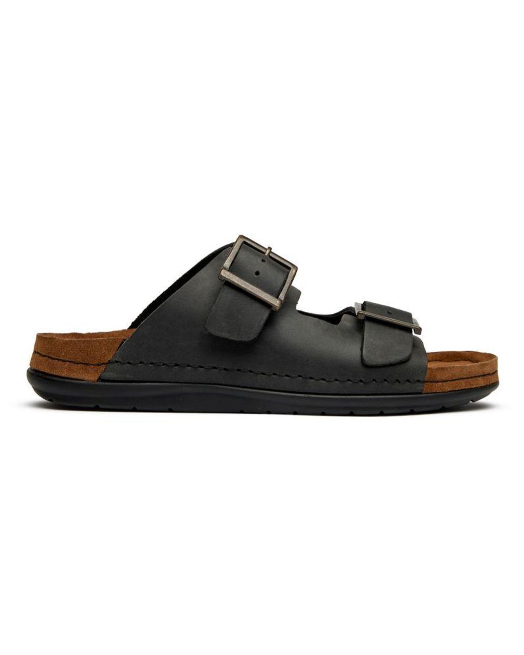 Lotus Black St Ives Sandals for men