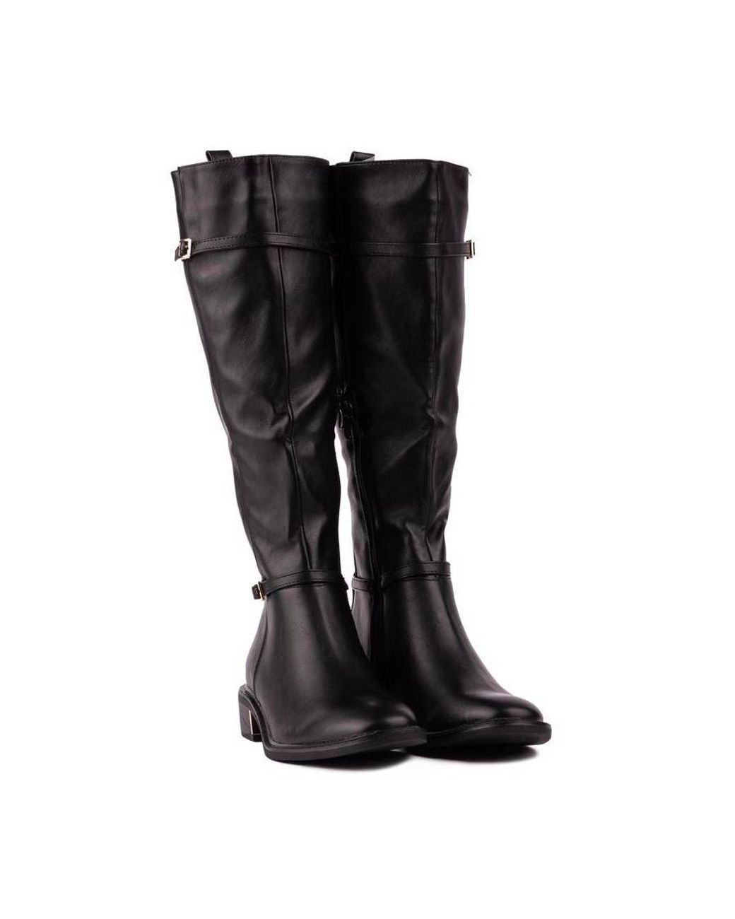 SOLESISTER Black Chloe Riding Boots