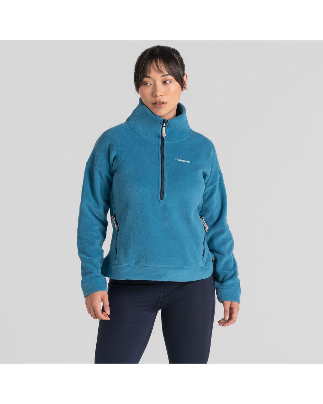 Craghoppers Blue Microfleece Half-Zip Fleece Top