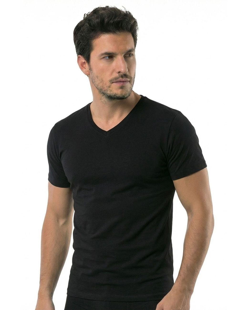 Öts Black Cotton T-Shirt for men