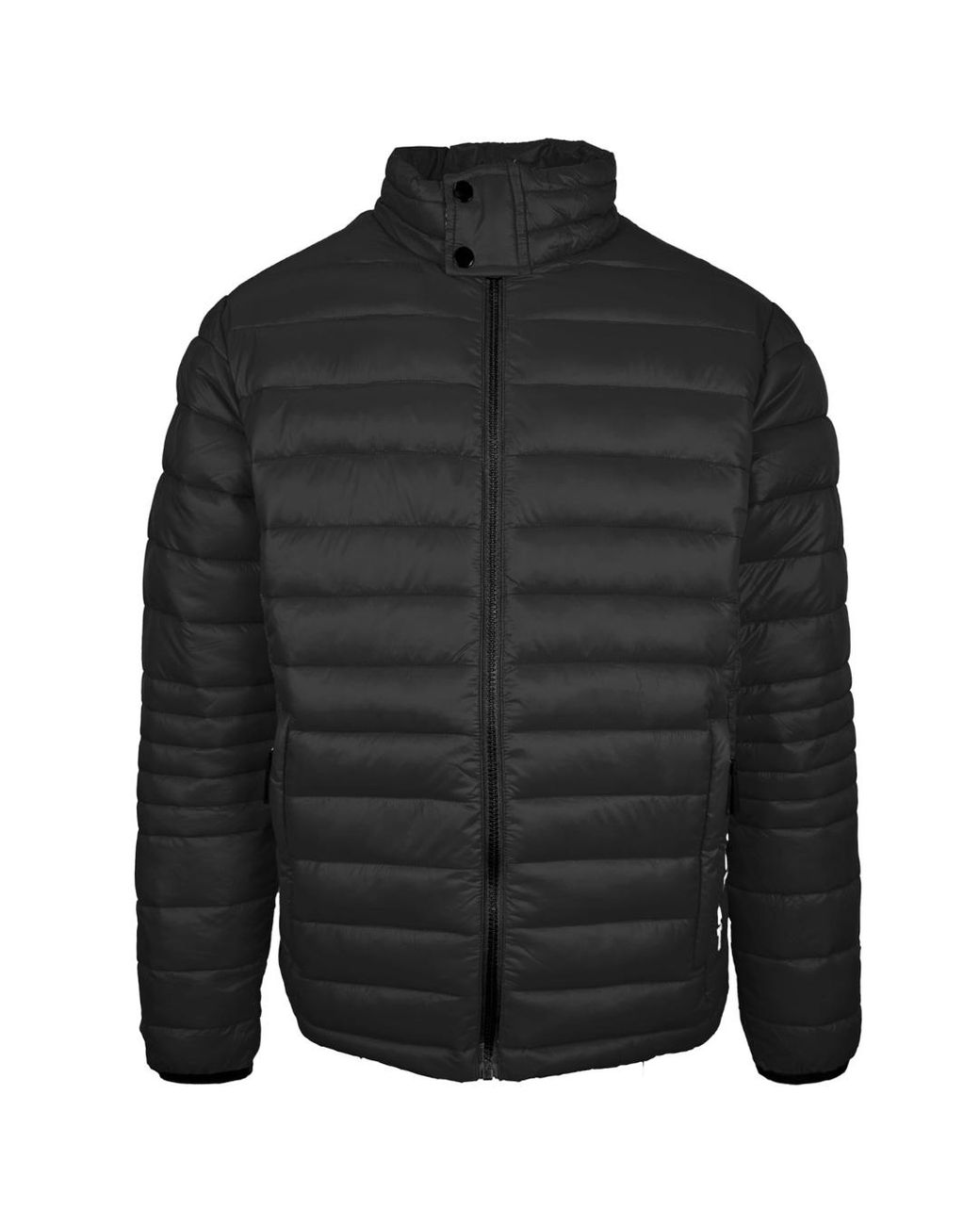 Philipp Plein Black Plain Padded Jacket Polyamide for men