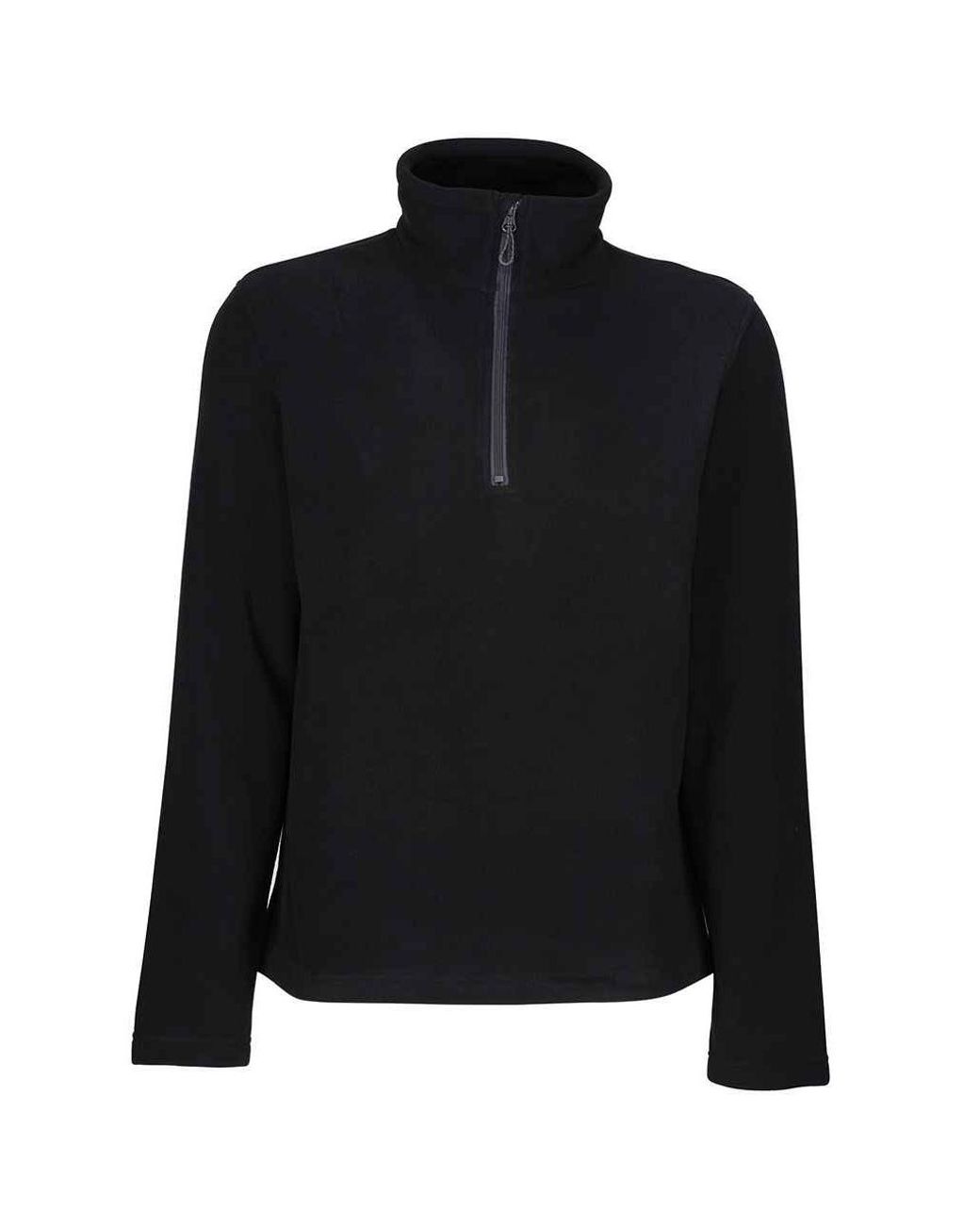 Regatta Black Honestly Made Recycled Half Zip Fleece for men