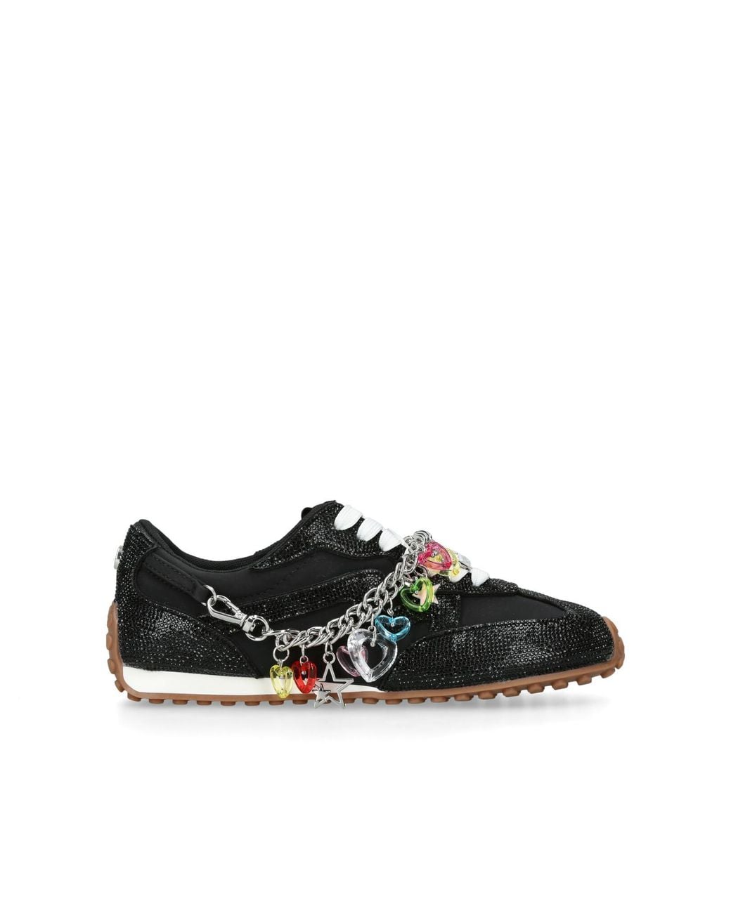 Steve Madden Black Cameos Sneakers Fabric