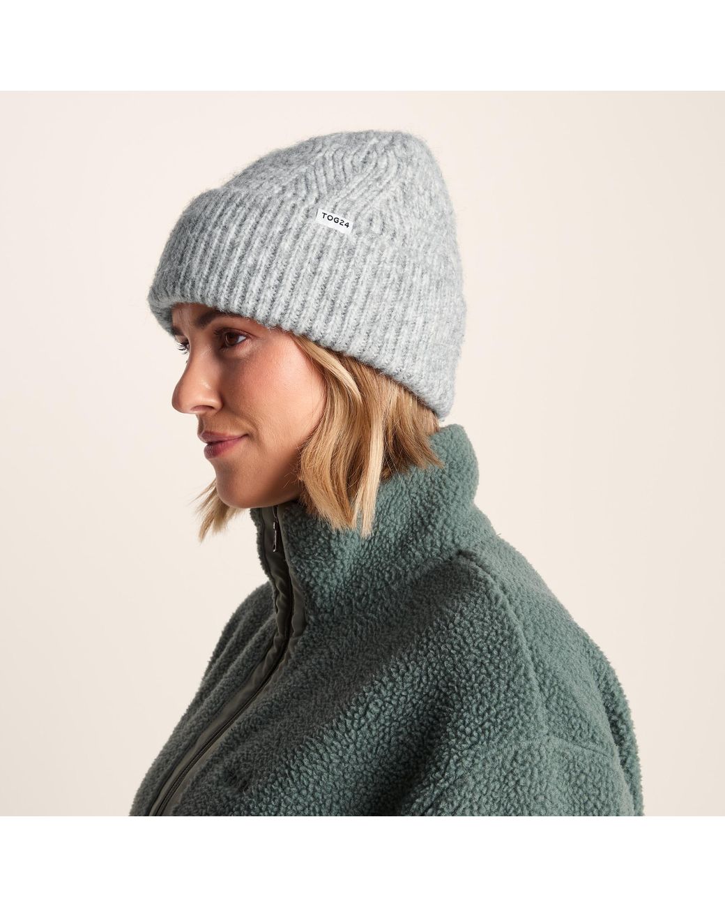 TOG24 Gray Abby Knit Hat Ice Marl