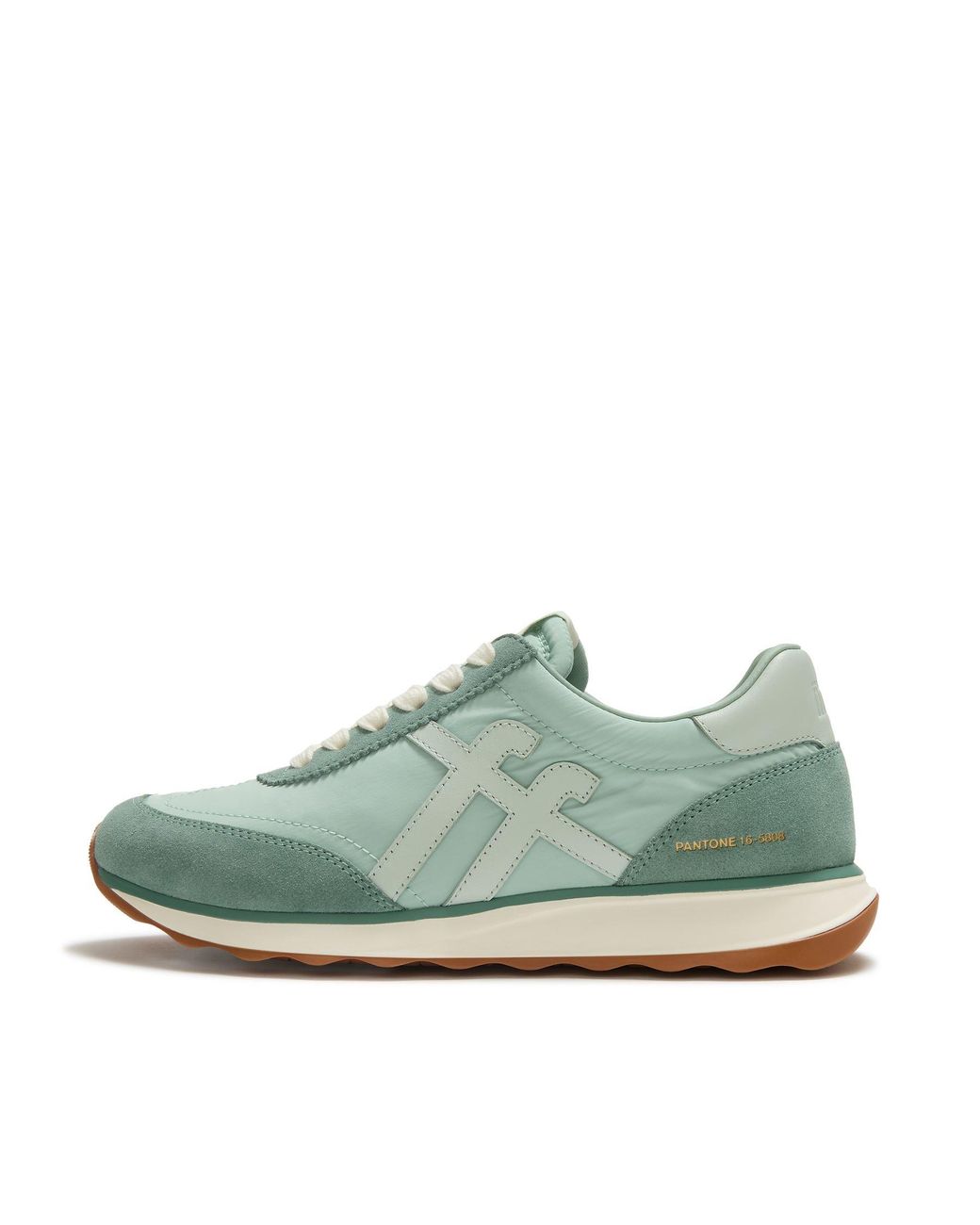Fitflop Green X Pantone Retro-Q Suede Trainers