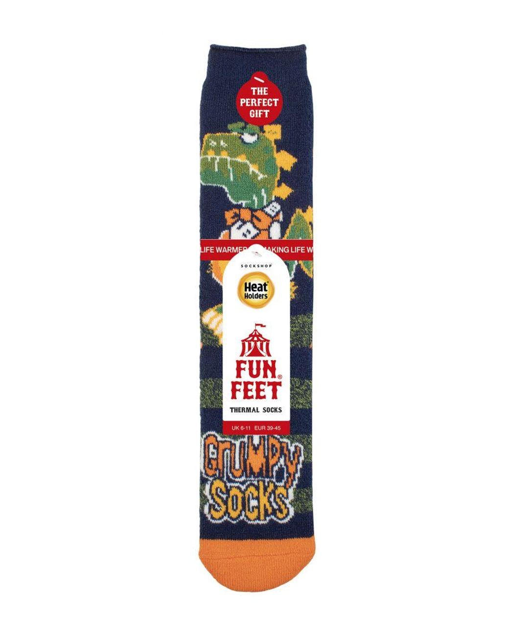 Heat Holders Blue Cozy Fleece-Lined Hobby Socks for men