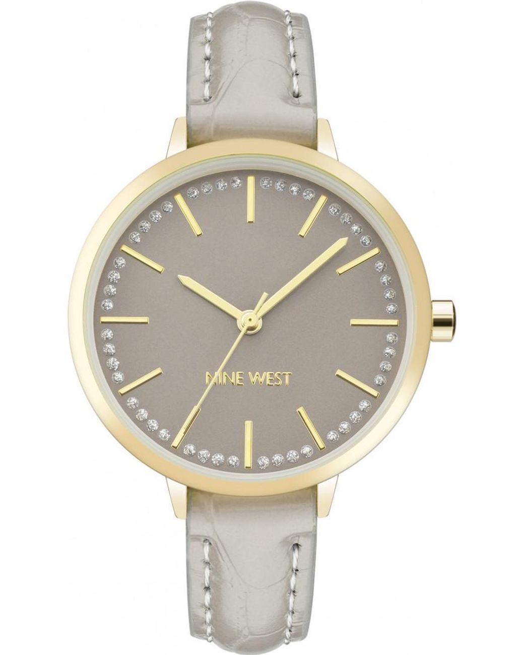 Nine West Gray Nw-2554Gygy Ladies Watch