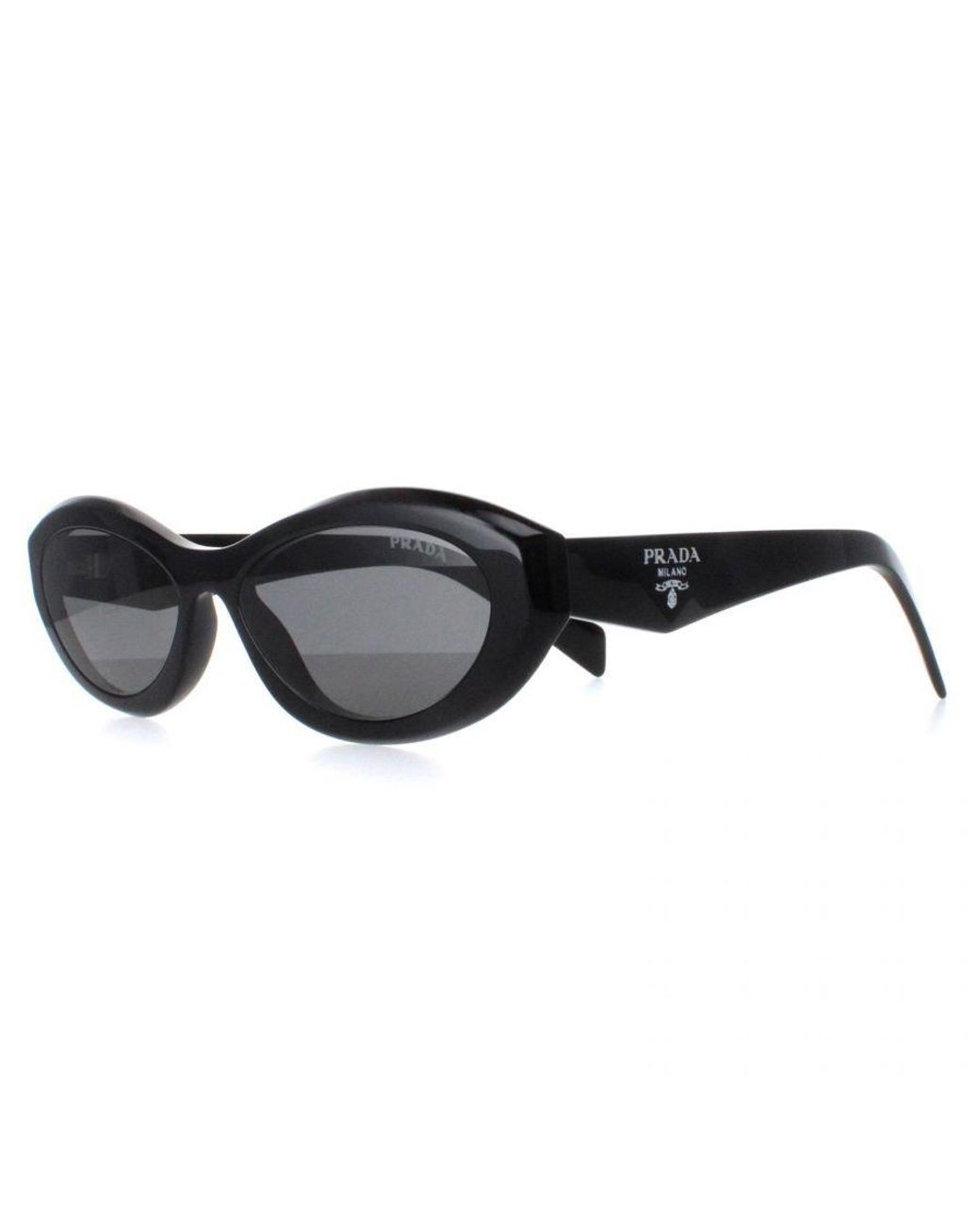 Prada Black Oval Dark Pr26Zs