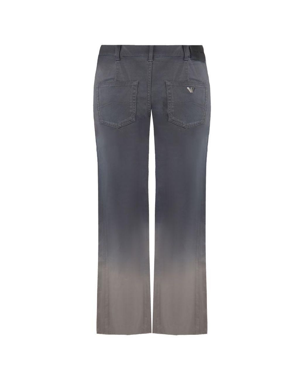 Armani Gray Emporio J33 Regular Fit Wide Leg Jeans