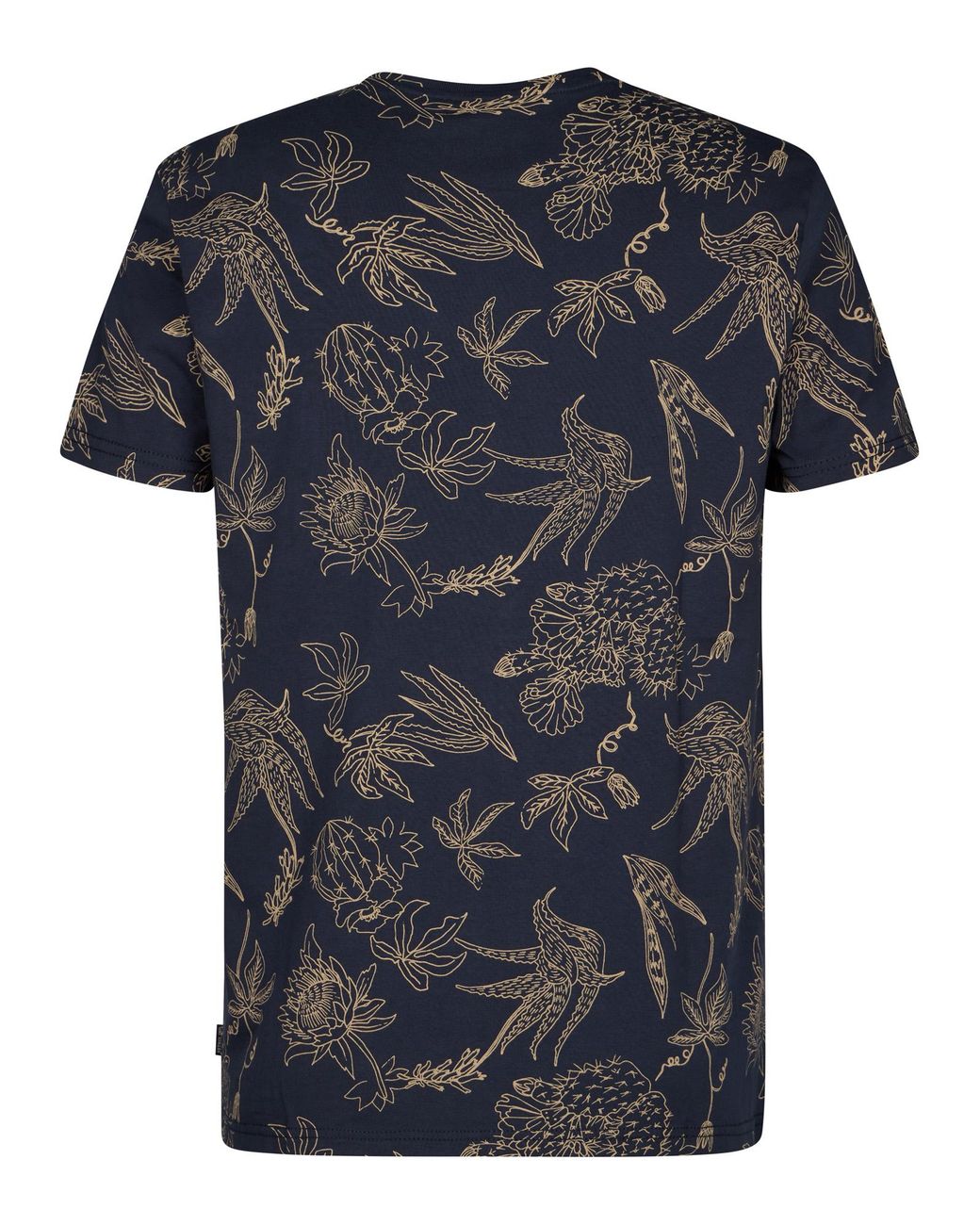 Petrol Industries T-Shirt Met All-Over Print Rocosa in het Black voor heren