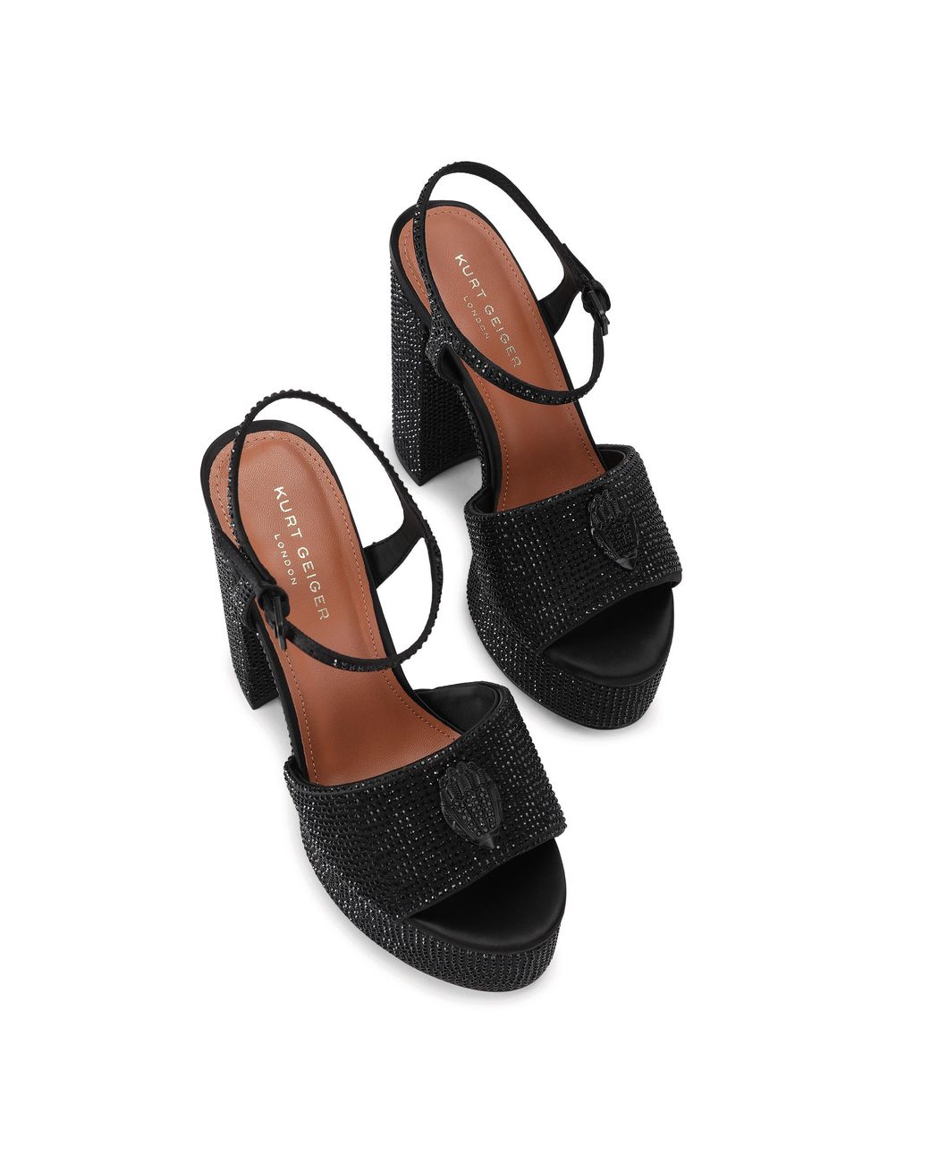 Kurt Geiger Black Eagle Platform Sandals