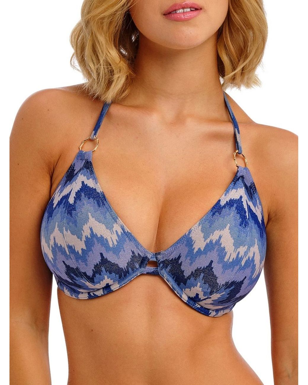 Freya Blue Arizona Wave Halterneck Bikini Top