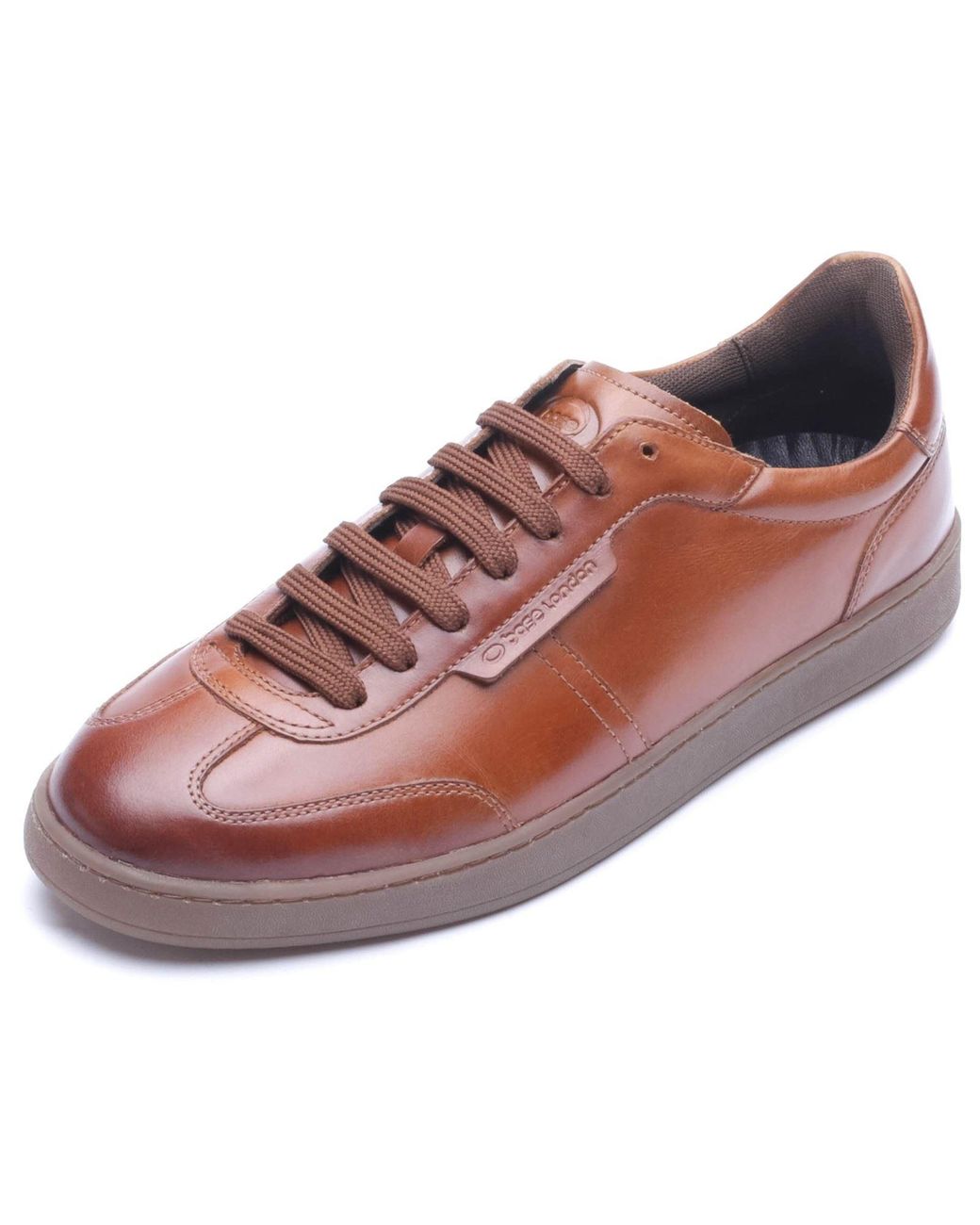 Base London Red Tucker Leather Trainers for men