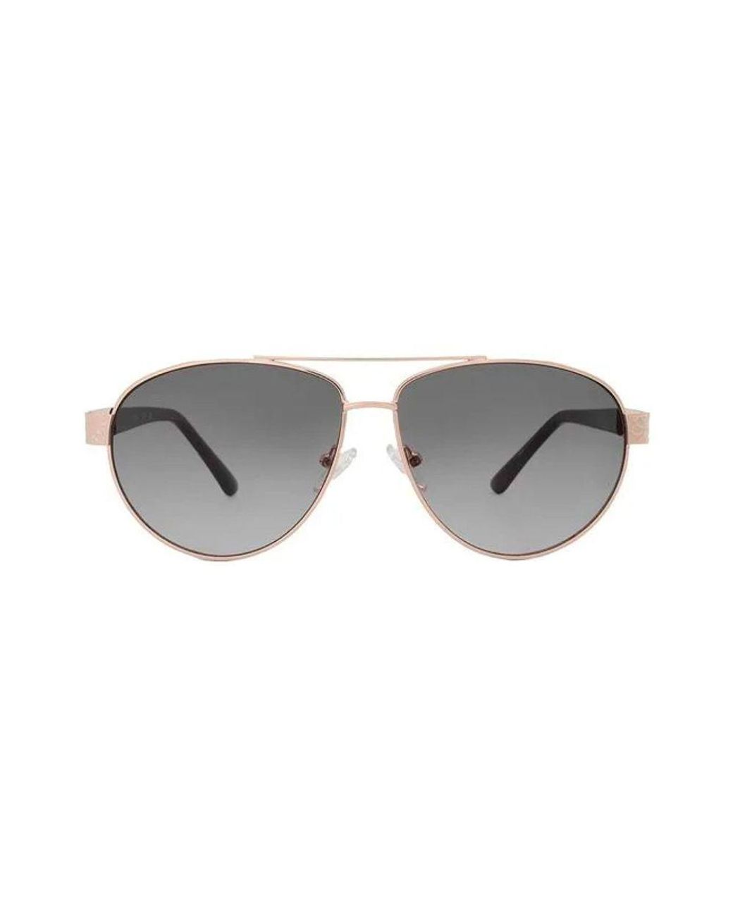Guess Black Aviator Sunglasses Gu7620 Metal