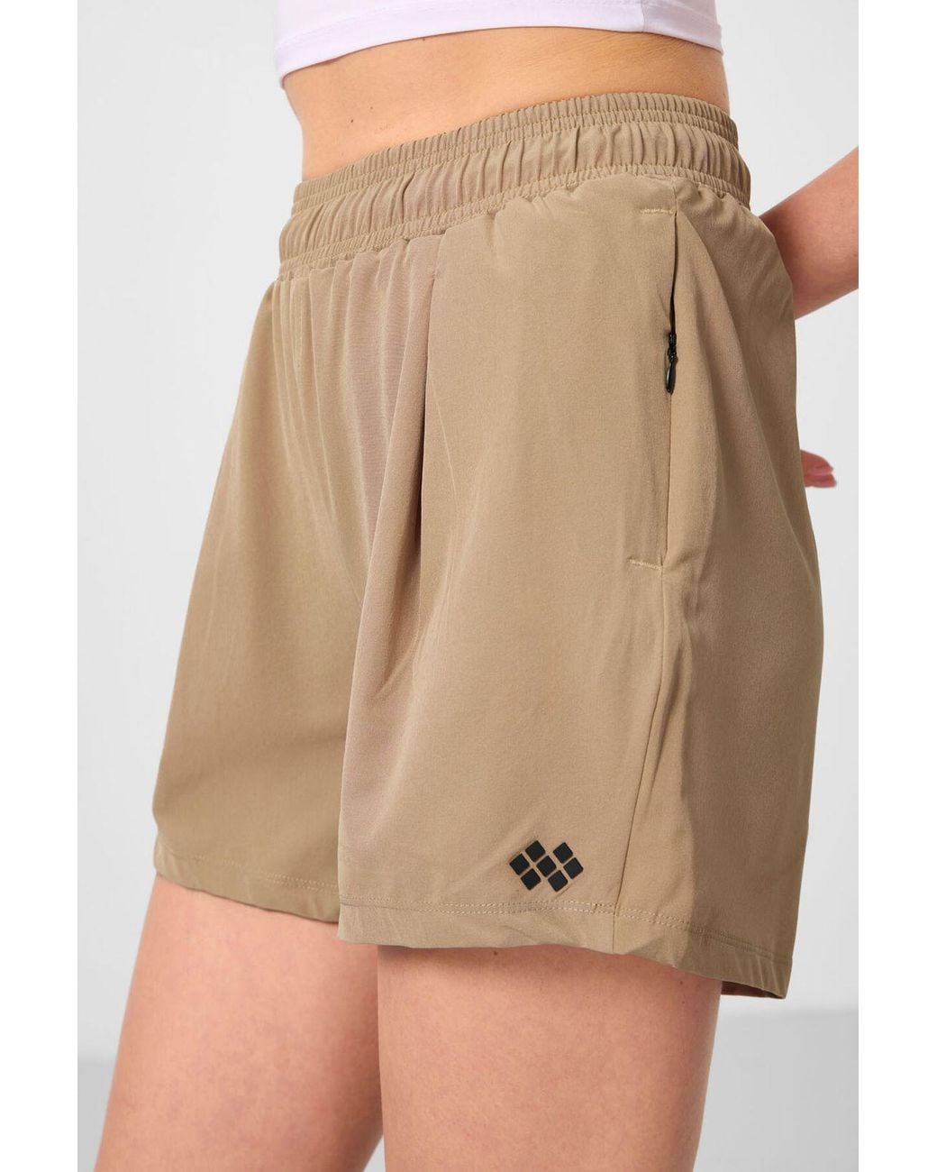 TOMMY LIFE Natural High-Waist Knit Shorts